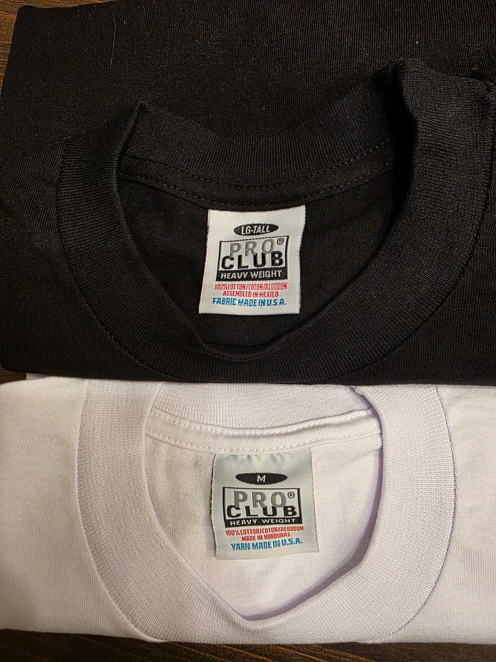 N-CRSE Embroidered Unisex Pro-Club 6 Oz. Thick T-shirt Black or White