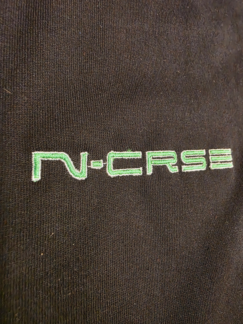 N-CRSE Embroidered Unisex Pro-Club 6 Oz. Thick T-shirt Black or White