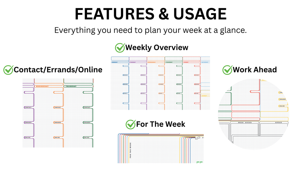 Ultimate Premium 2026 Weekly Day Desk Planner – 52-Page Undated Layout – Super Thick Bleed-Resistant Paper – Chipboard Backing – Top-Edge Glued - Made In USA (Medium, 17 x 13 1/8 Inches)