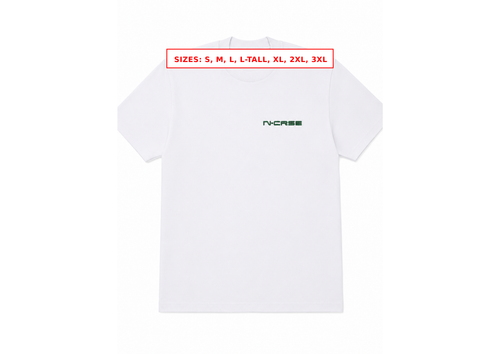 N-CRSE Embroidered Unisex Pro-Club 6 Oz. Thick T-shirt Black or White